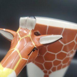 World Market Giraffe Mug 12 oz 3D Giraffe Head Handle